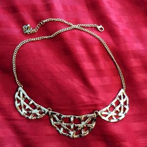 Romolo Preston Carved Crescent Bib Necklace